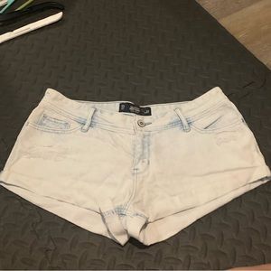 Acid wash Jean shorts